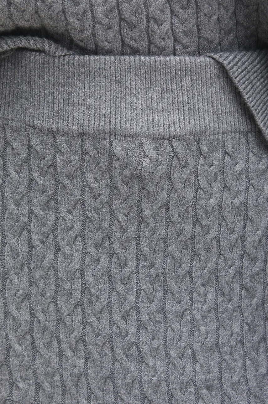 Πουλόβερ και φούστα Answear.LAB χρώμα: γκρι φωτογραφία