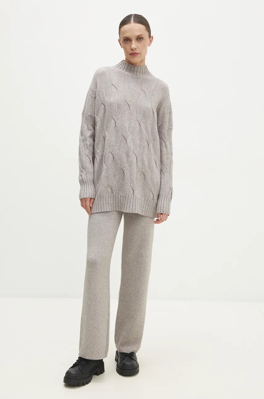 Answear Lab compleu femei, culoarea gri Answear Lab compleu femei, culoarea gri