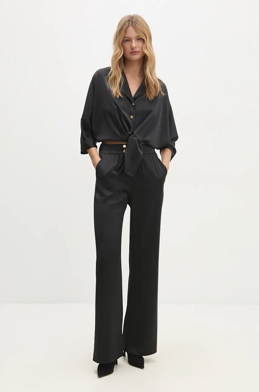 Answear Lab compleu femei, culoarea negru