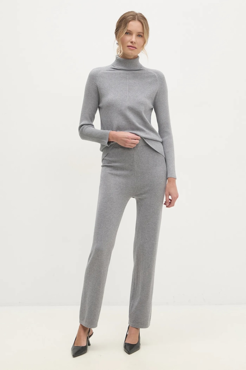 Answear Lab compleu din amestec de casmir culoarea gri Answear Lab compleu din amestec de casmir culoarea gri