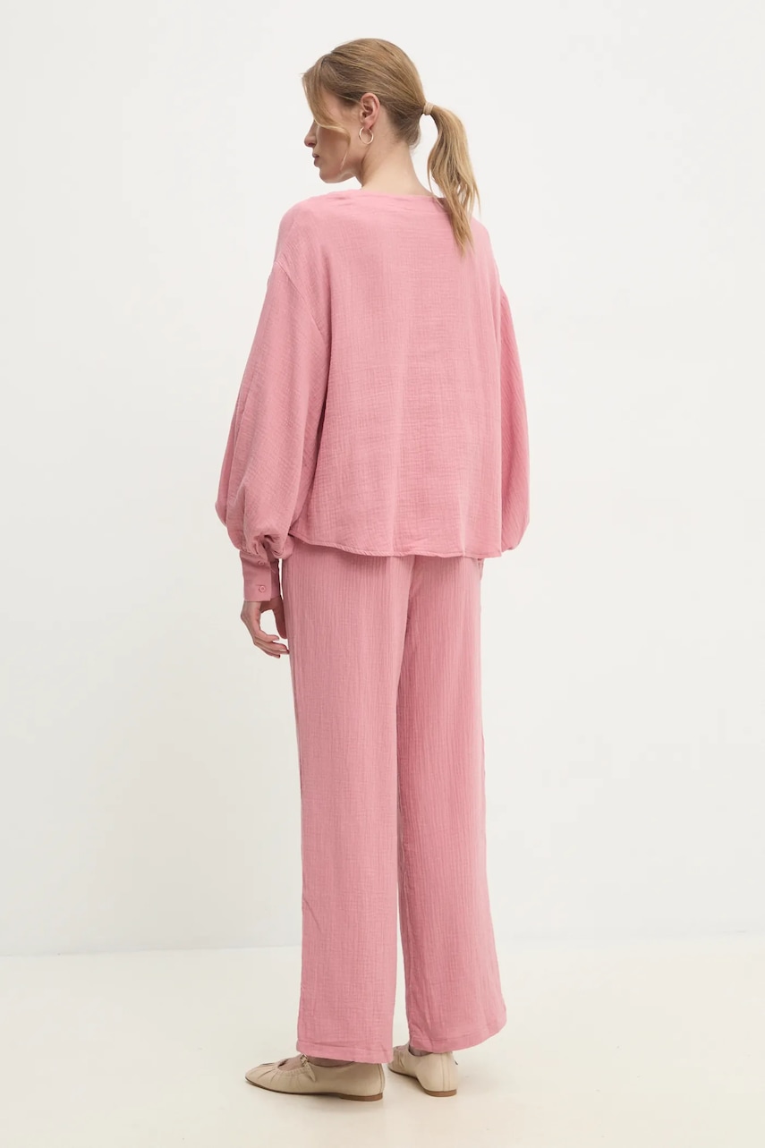 Хлопковый комплект Answear.LAB женский цвет розовый Хлопковый комплект Answear.LAB женский цвет розовый