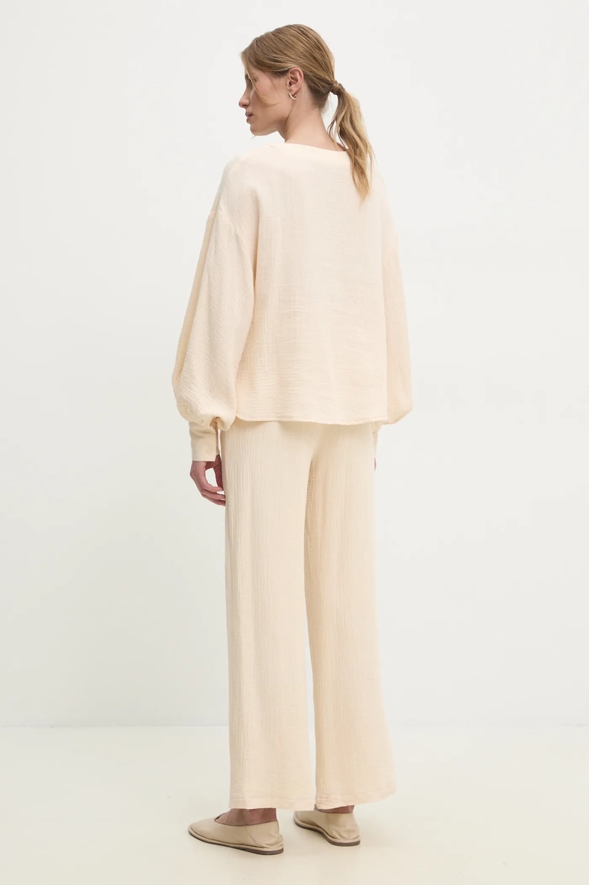 Хлопковый комплект Answear.LAB женский цвет бежевый Хлопковый комплект Answear.LAB женский цвет бежевый