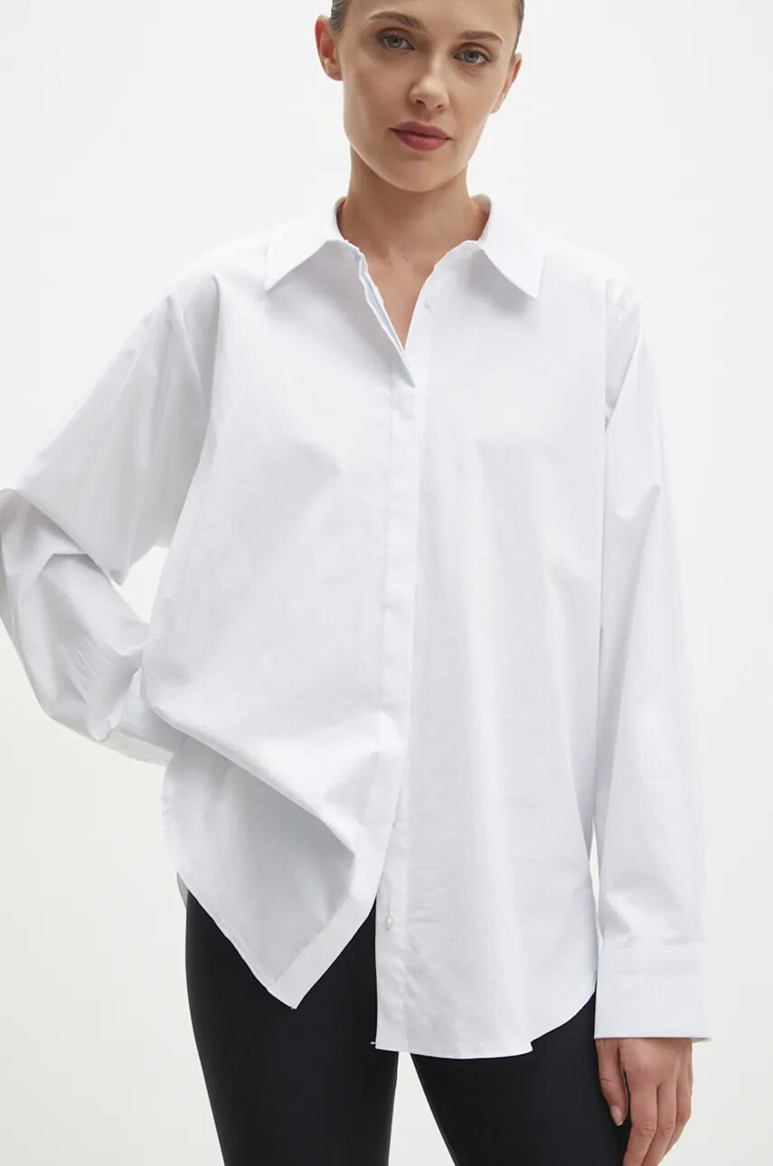 Answear Lab camasa femei, culoarea alb, cu guler clasic, relaxed