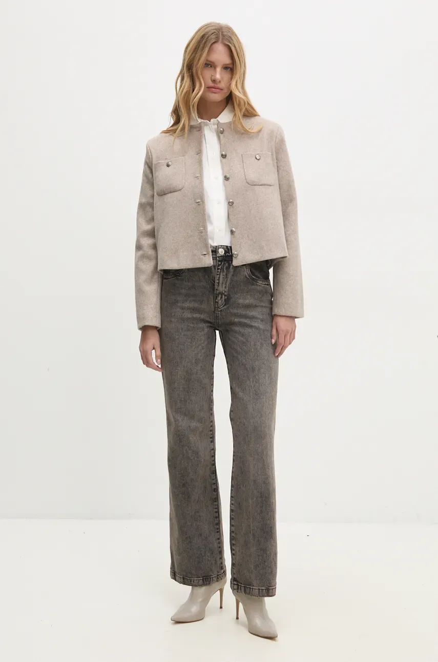 Рубашка Answear.LAB женская цвет белый relaxed классический воротник Рубашка Answear.LAB женская цвет белый relaxed классический воротник