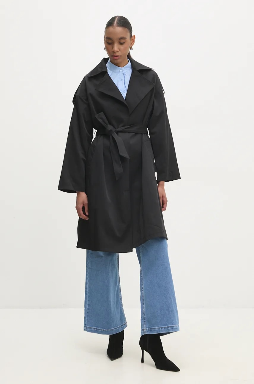 Хлопковая рубашка Answear.LAB женская regular со стойкой Хлопковая рубашка Answear.LAB женская regular со стойкой