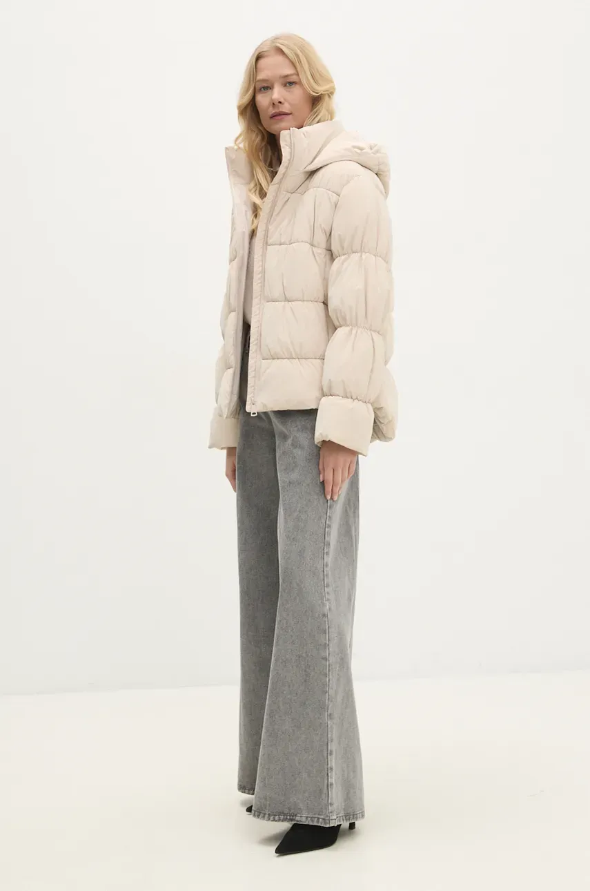Рубашка Answear.LAB женская цвет бежевый regular классический воротник Рубашка Answear.LAB женская цвет бежевый regular классический воротник