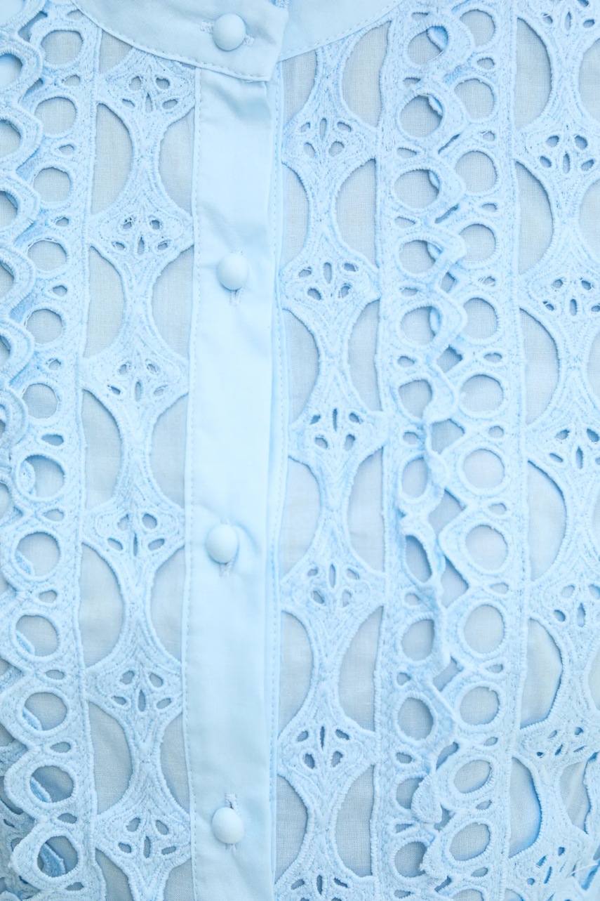 Βαμβακερό πουκάμισο Answear.LAB χρώμα: μπλε φωτογραφία