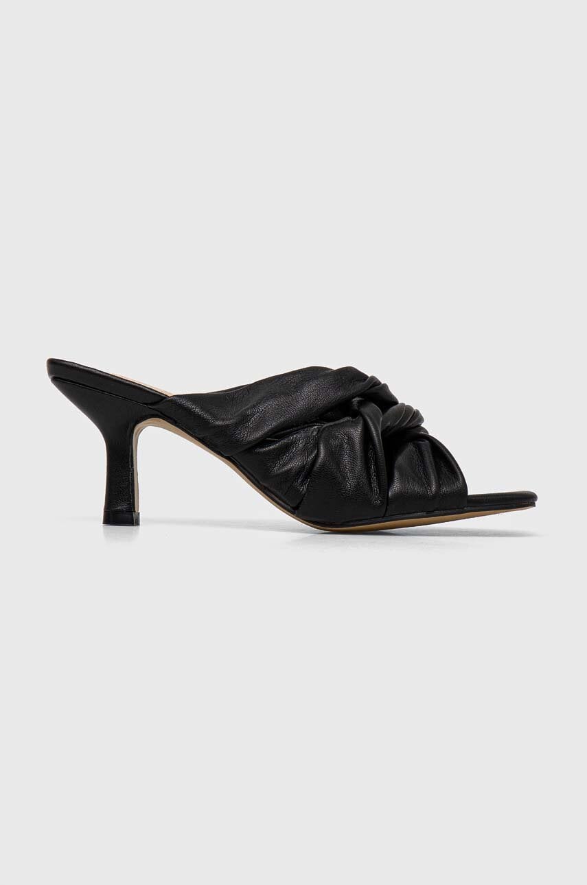 Answear Lab papuci femei, culoarea negru, cu toc cui Answear Lab papuci femei, culoarea negru, cu toc cui