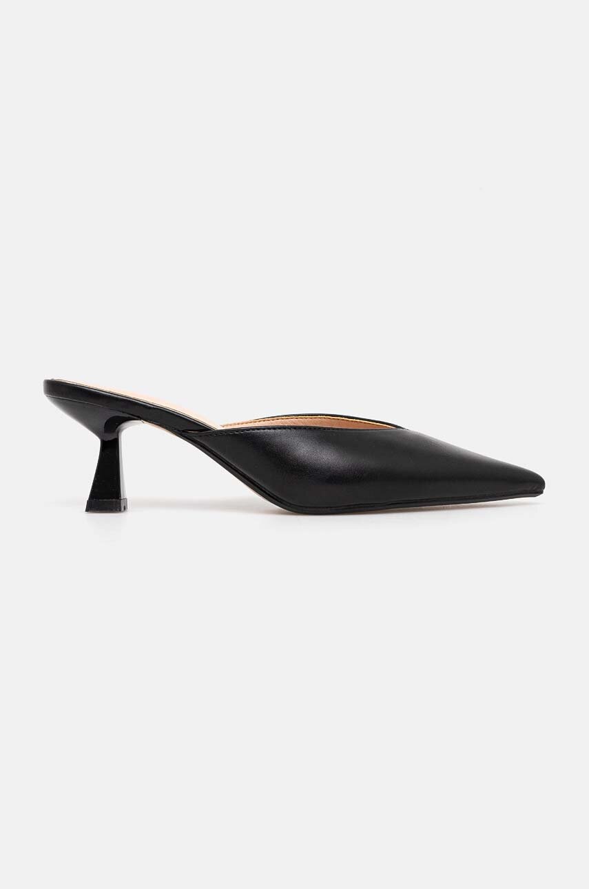 Answear Lab papuci femei, culoarea negru, cu toc cui Answear Lab papuci femei, culoarea negru, cu toc cui