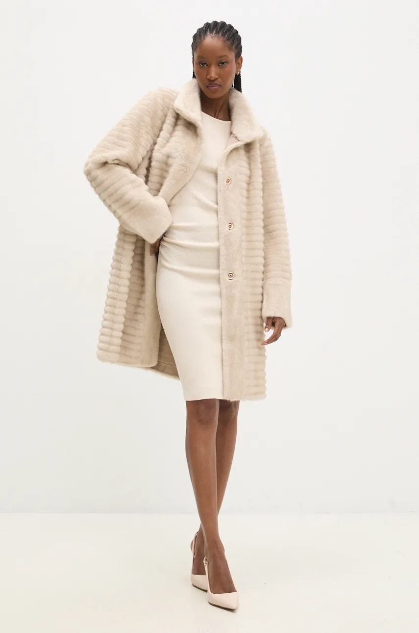 

Палто Answear Lab в бежово преходен модел, Бежов