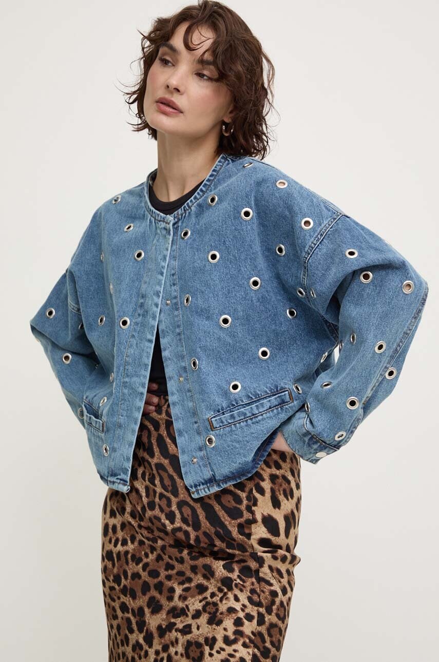 Answear Lab geaca din denim femei, de tranzitie