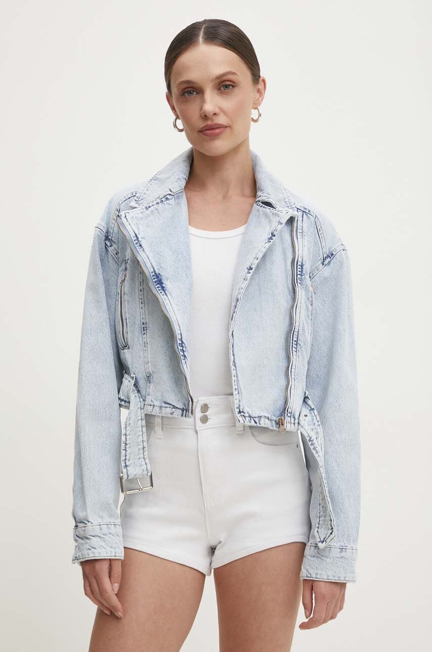 Answear Lab geacă din denim femei, de tranziție, oversized