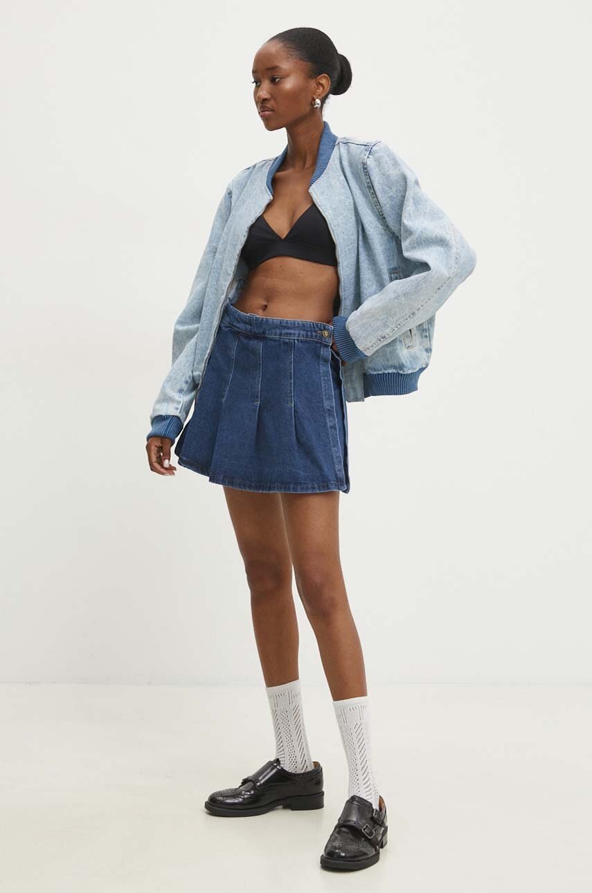 Answear Lab geaca din denim femei, de tranzitie