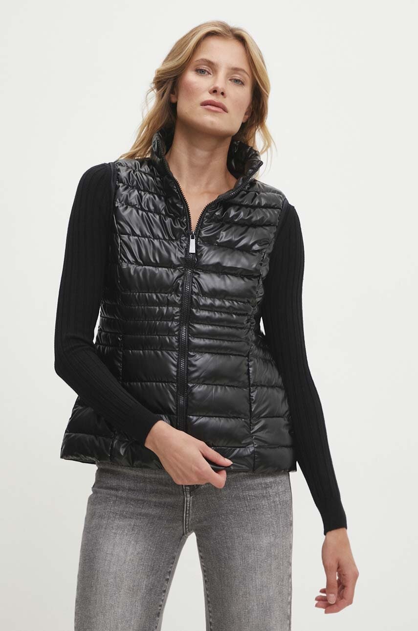 Answear Lab vesta femei, culoarea negru, de tranzitie Answear Lab vesta femei, culoarea negru, de tranzitie