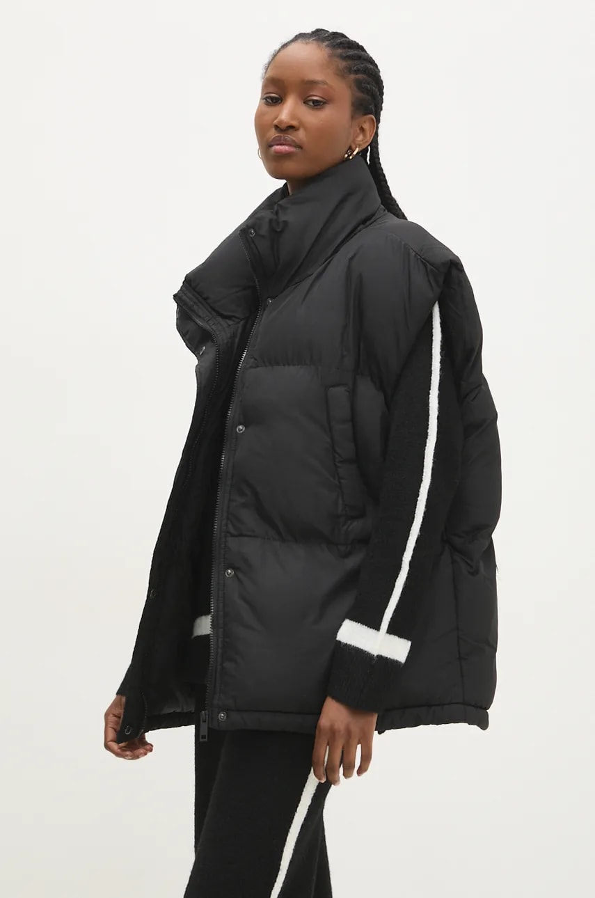 Answear Lab vesta femei, culoarea negru, de iarna Answear Lab vesta femei, culoarea negru, de iarna