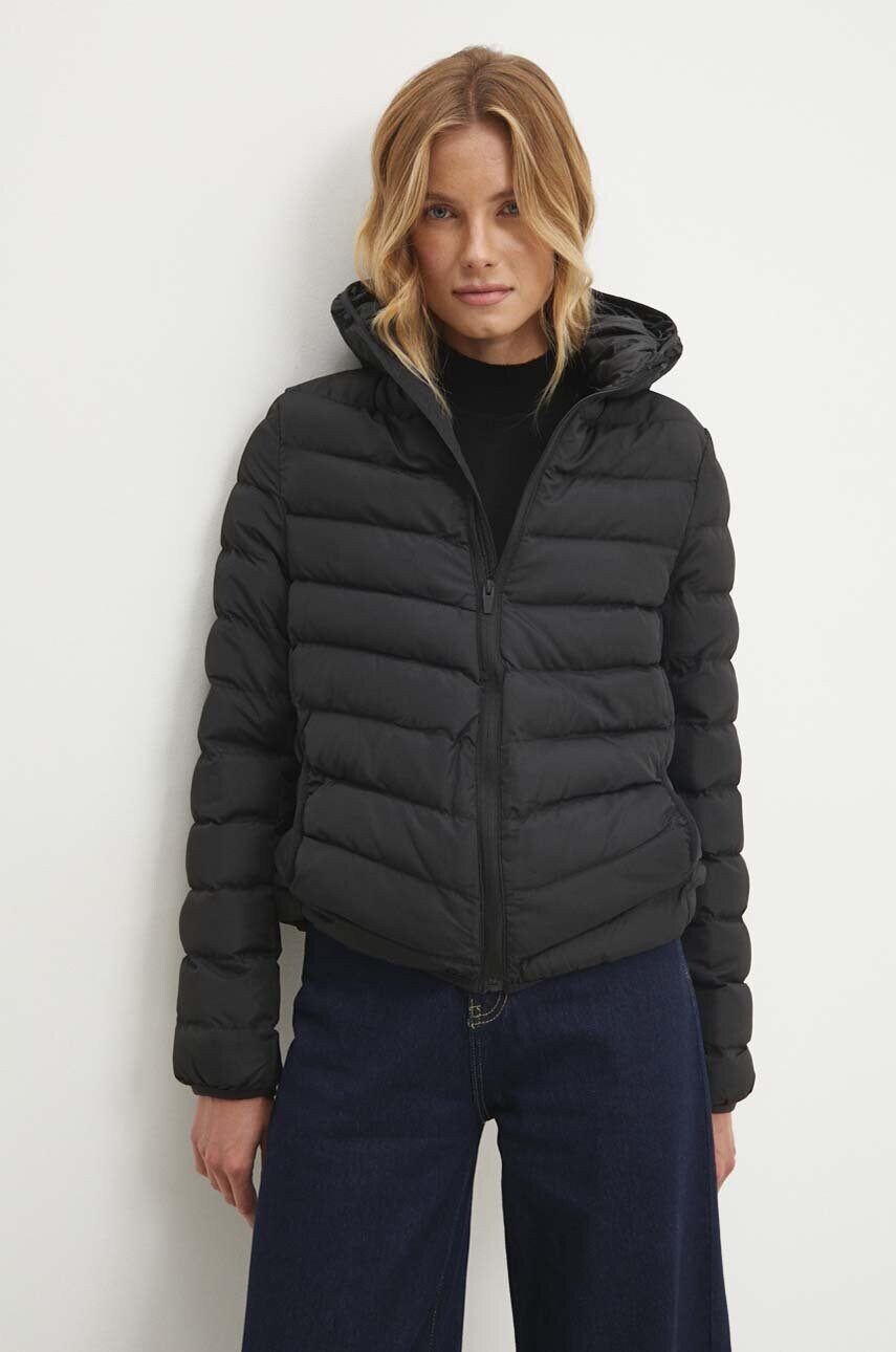 Answear Lab geaca femei, culoarea negru, de tranzitie