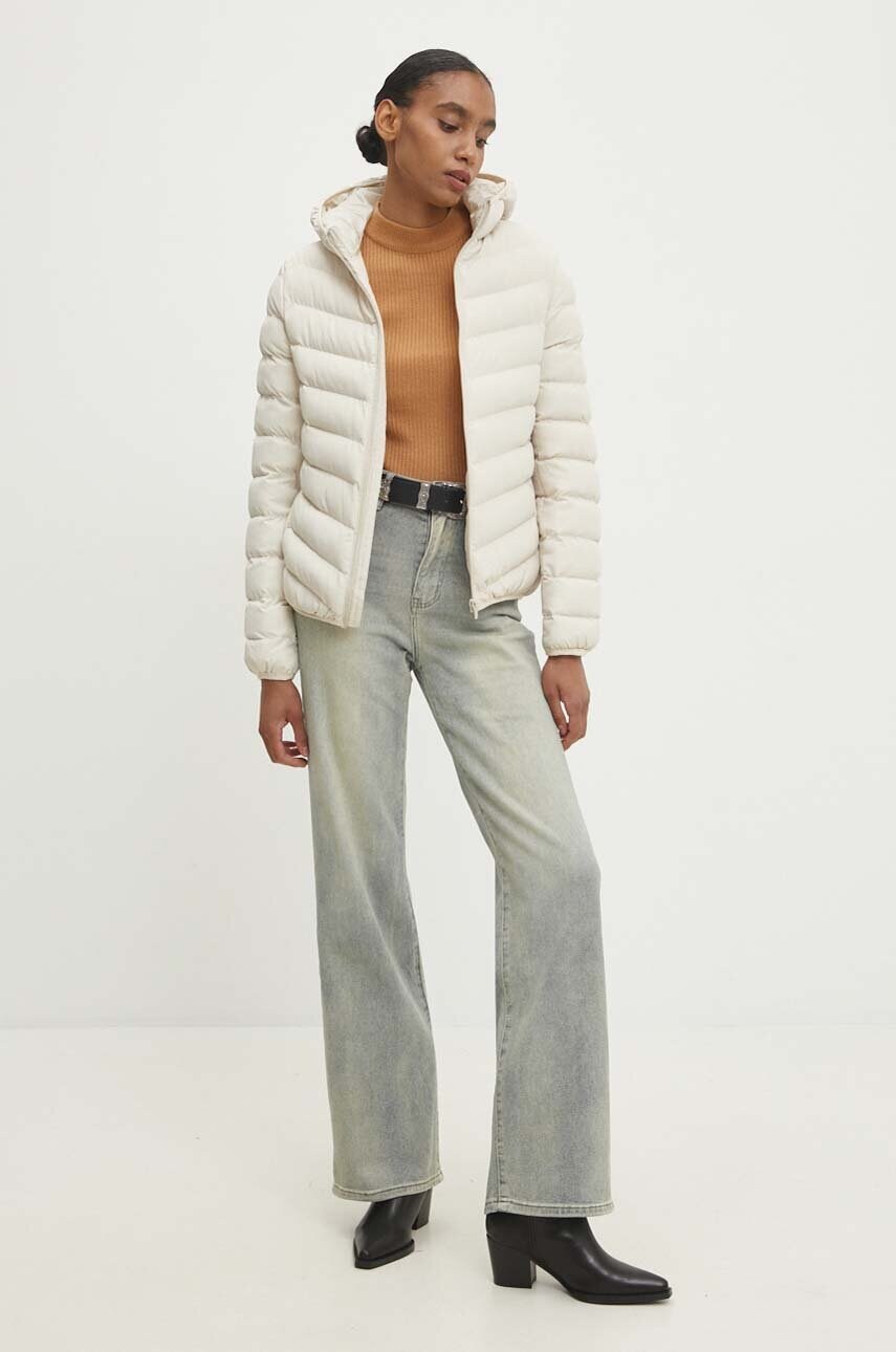 Answear Lab geaca femei, culoarea bej, de tranzitie