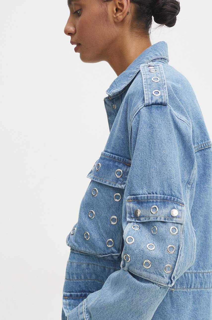 Answear Lab geacă din denim femei, de tranziție