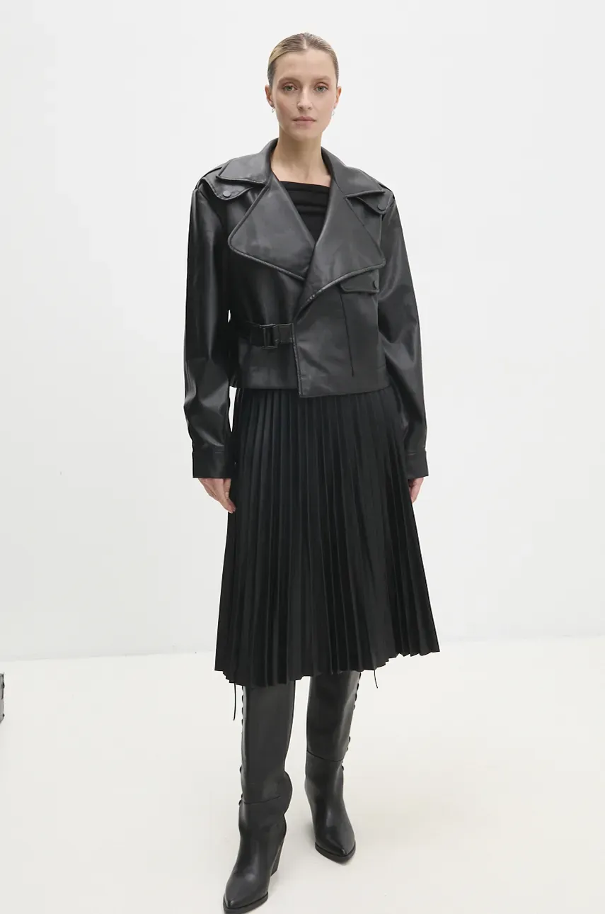Куртка Answear Lab женская цвет чёрный переходная oversize Куртка Answear Lab женская цвет чёрный переходная oversize