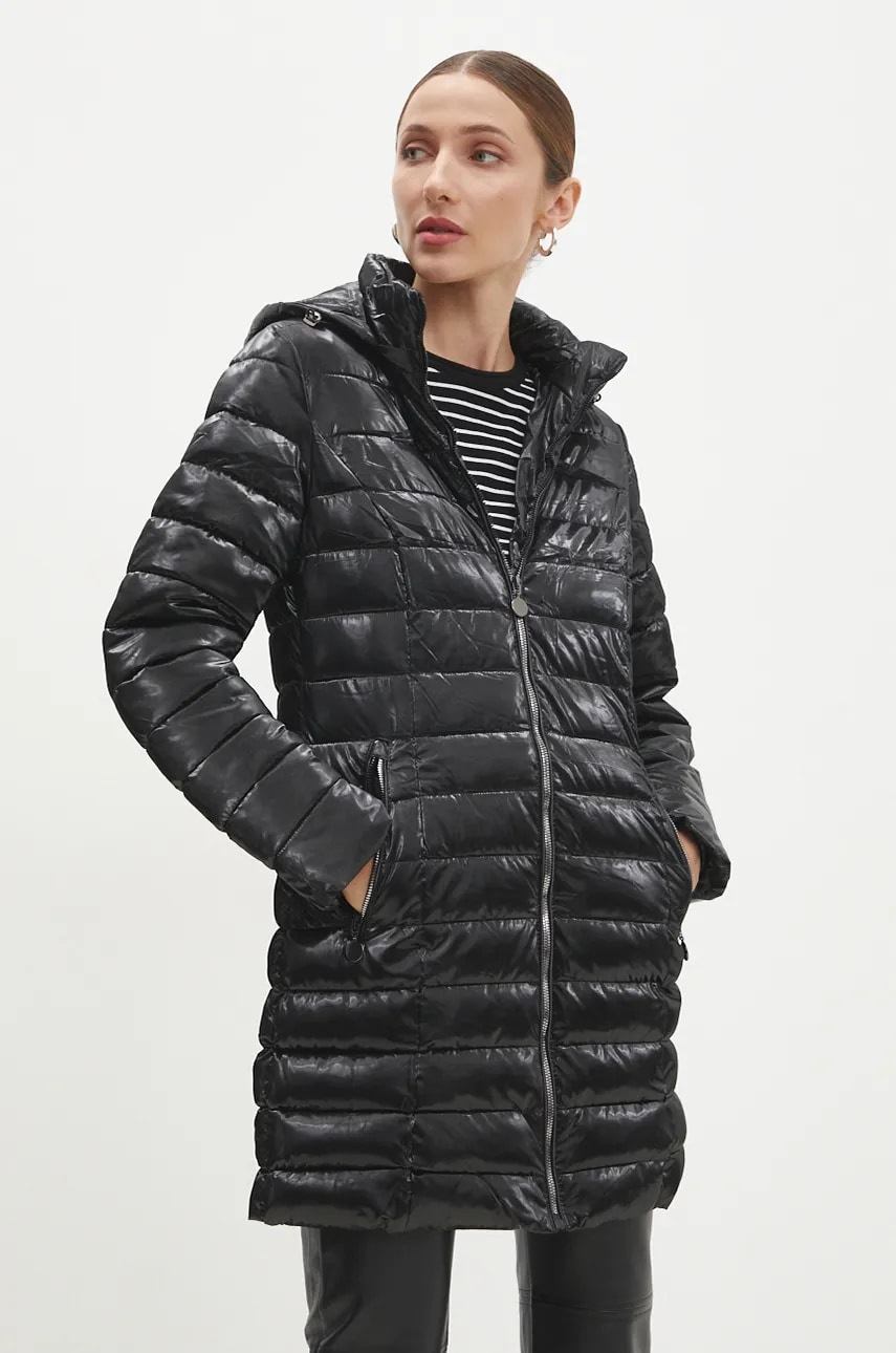 Answear Lab geaca femei, culoarea negru, de tranzitie Answear Lab geaca femei, culoarea negru, de tranzitie