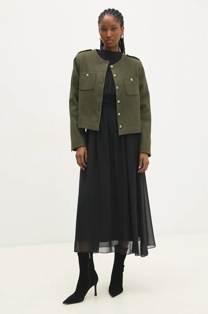 Куртка Answear.LAB женская цвет зелёный переходная Куртка Answear.LAB женская цвет зелёный переходная