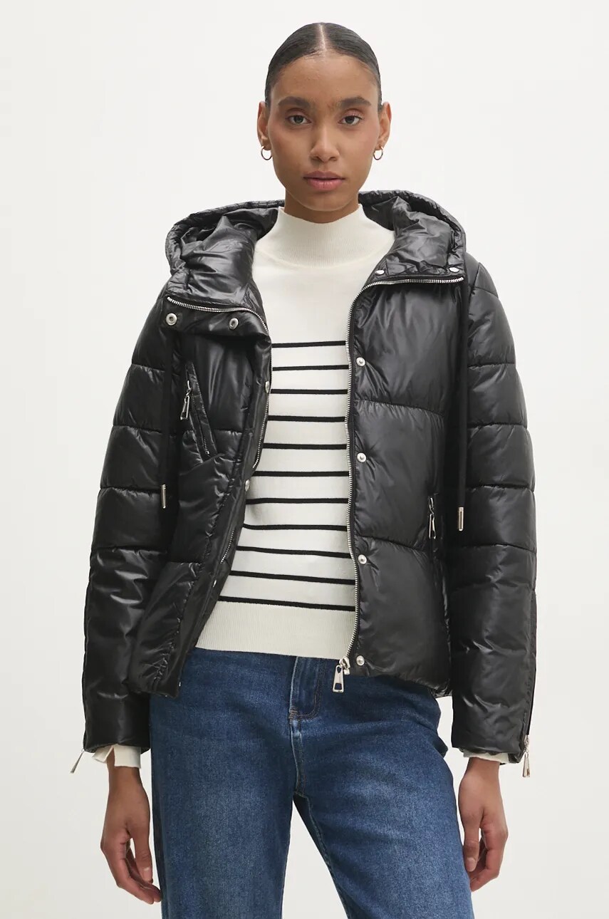 Answear Lab geaca femei, culoarea negru, de iarna