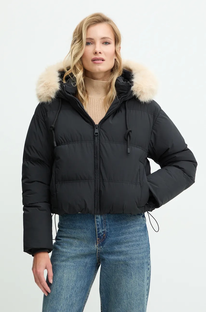 Answear Lab geaca femei, culoarea negru, de iarna