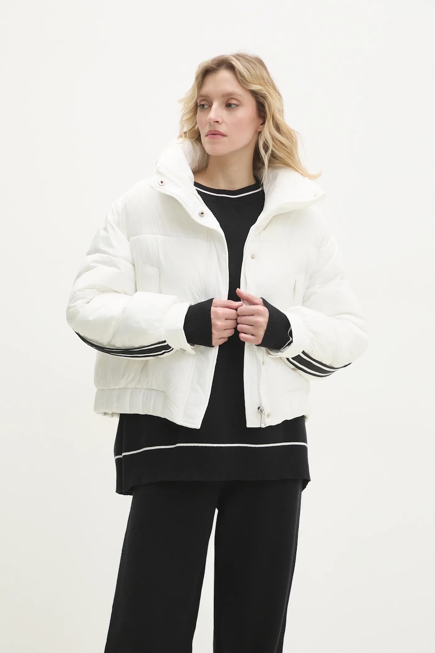 Answear Lab geaca femei, culoarea alb, de iarna