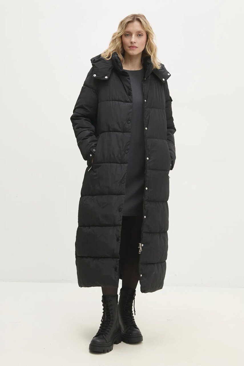Answear Lab geaca femei, culoarea negru, de iarna
