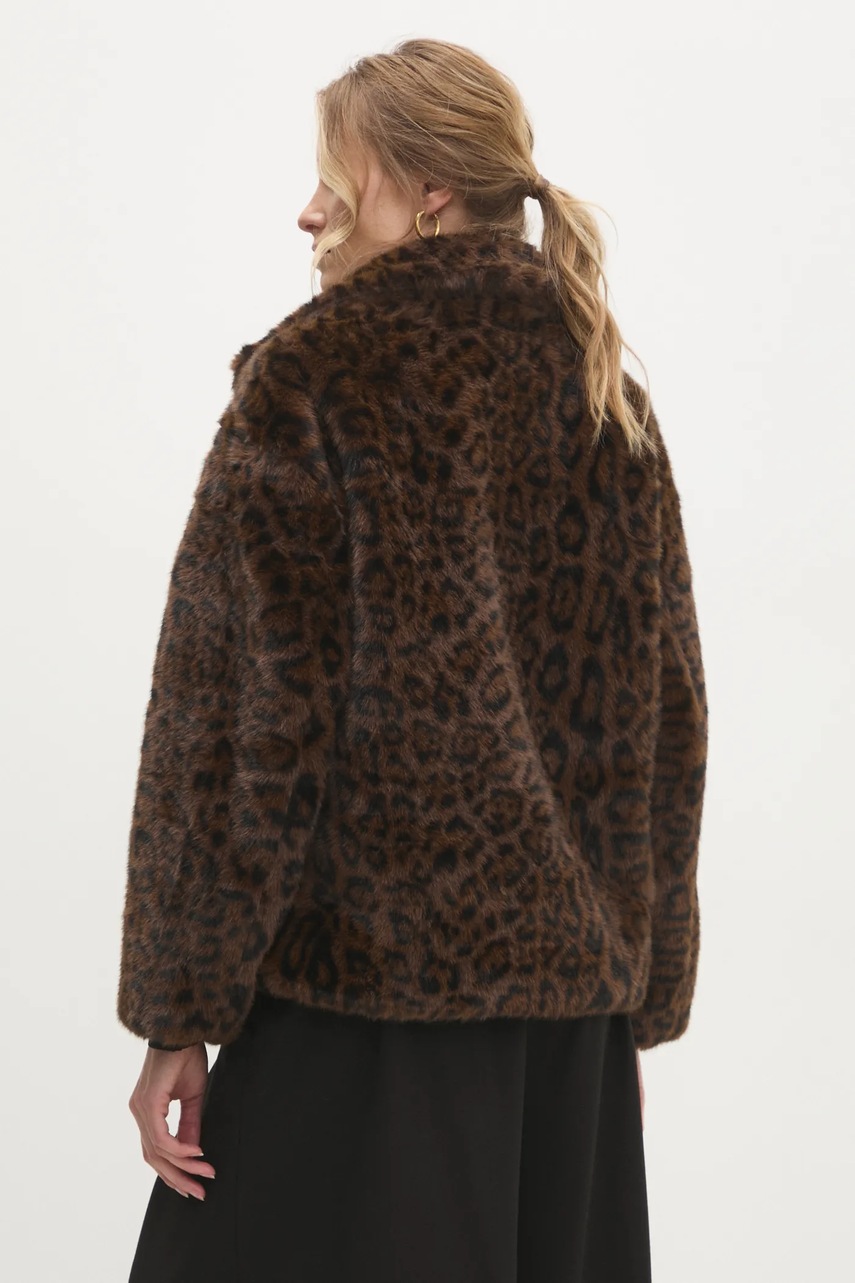 Пальто Answear Lab жіночий колір коричневий перехідна oversize 