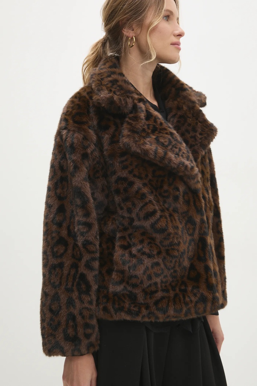 Пальто Answear Lab жіночий колір коричневий перехідна oversize 