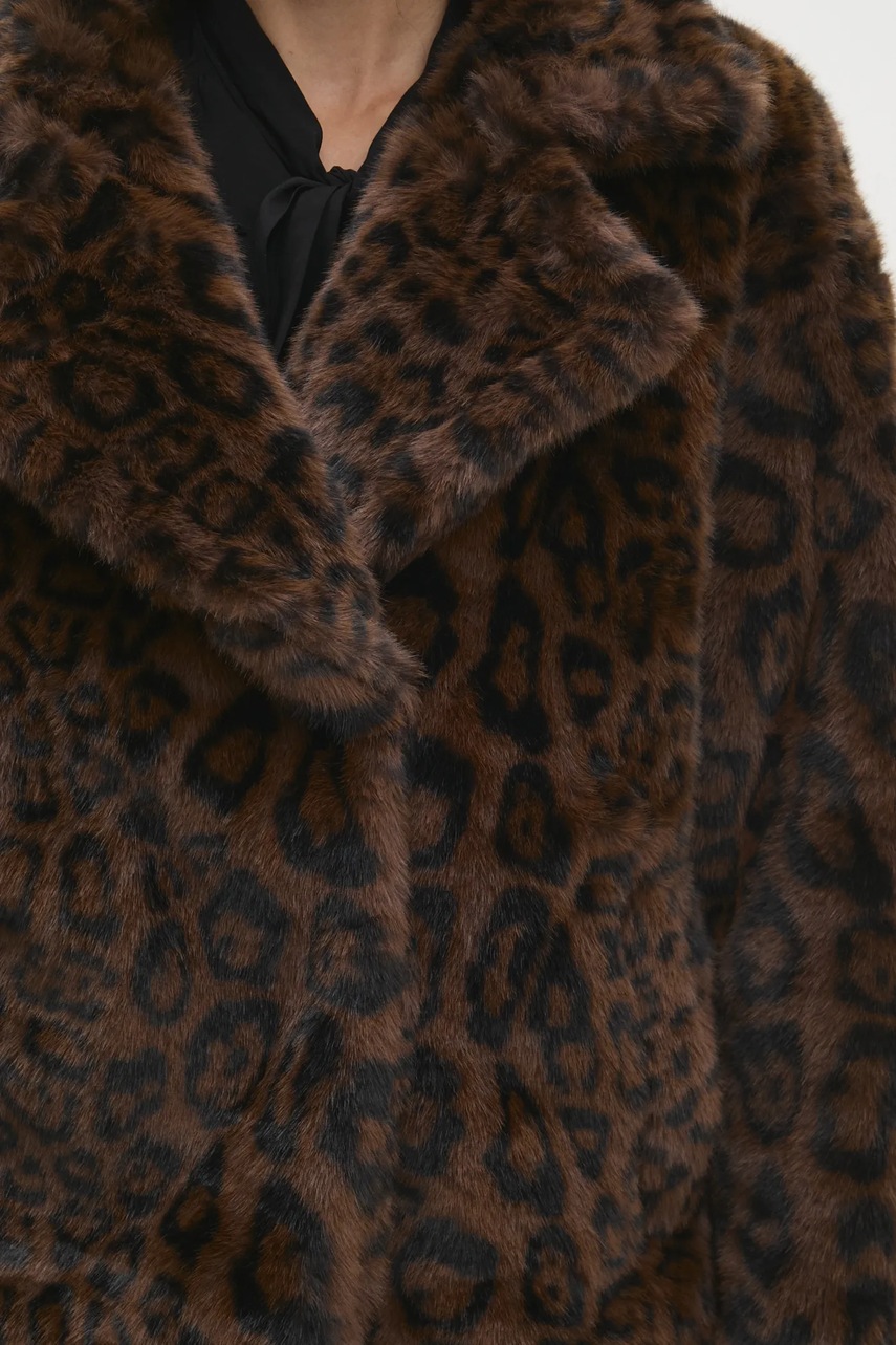 Пальто Answear Lab жіночий колір коричневий перехідна oversize 