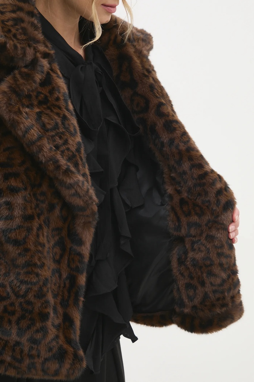 Пальто Answear Lab жіночий колір коричневий перехідна oversize 