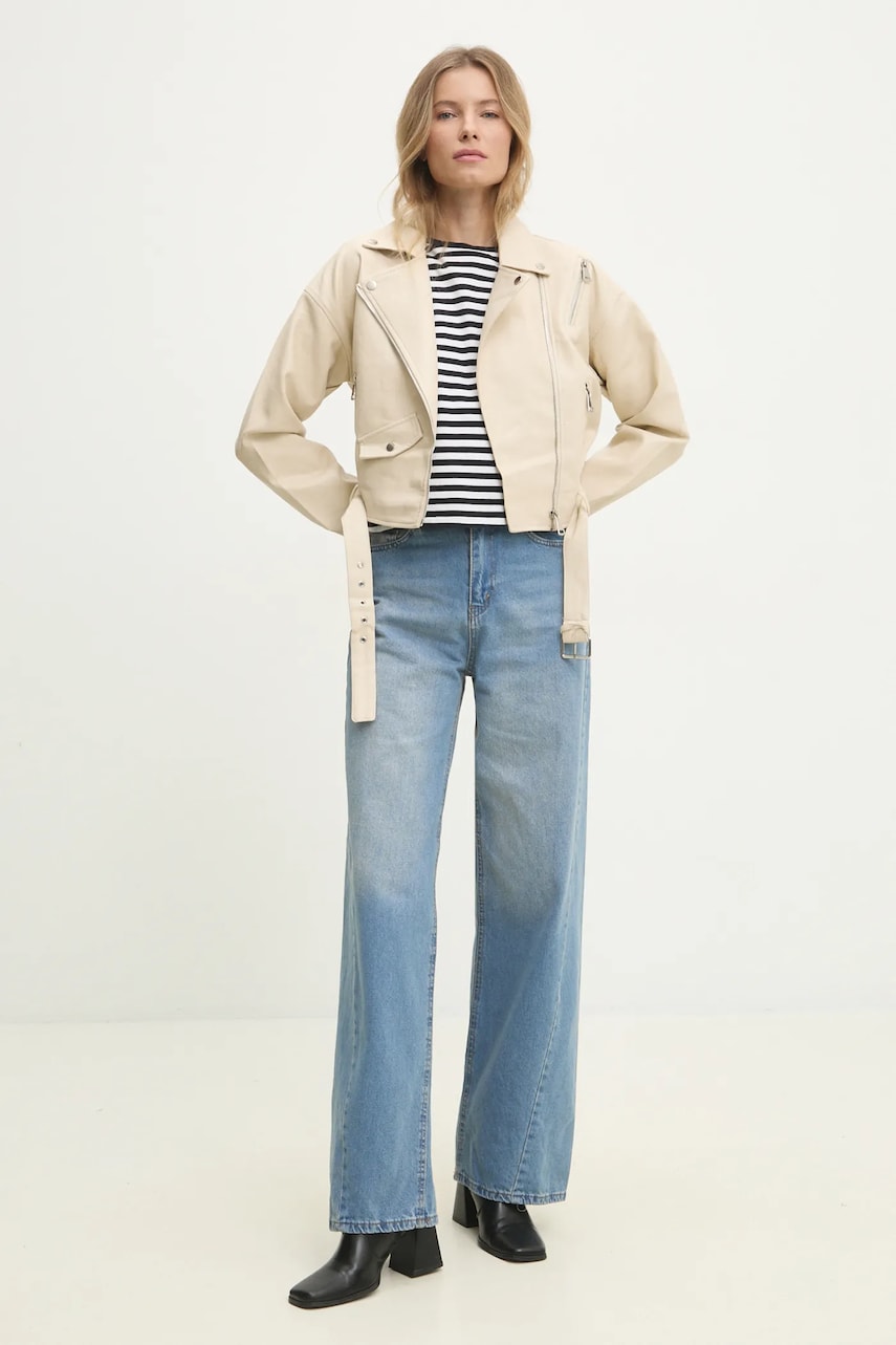 Куртка Answear.LAB женская цвет бежевый переходная Куртка Answear.LAB женская цвет бежевый переходная