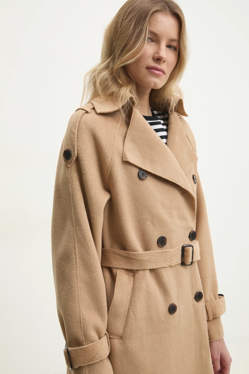 Παλτό Answear.LAB χρώμα: καφέ φωτογραφία