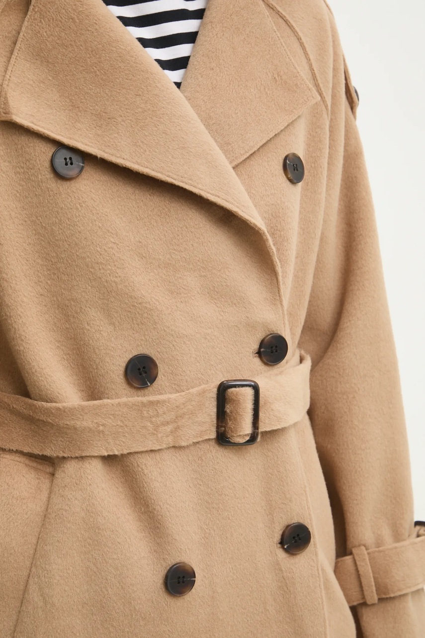 Παλτό Answear.LAB χρώμα: καφέ φωτογραφία