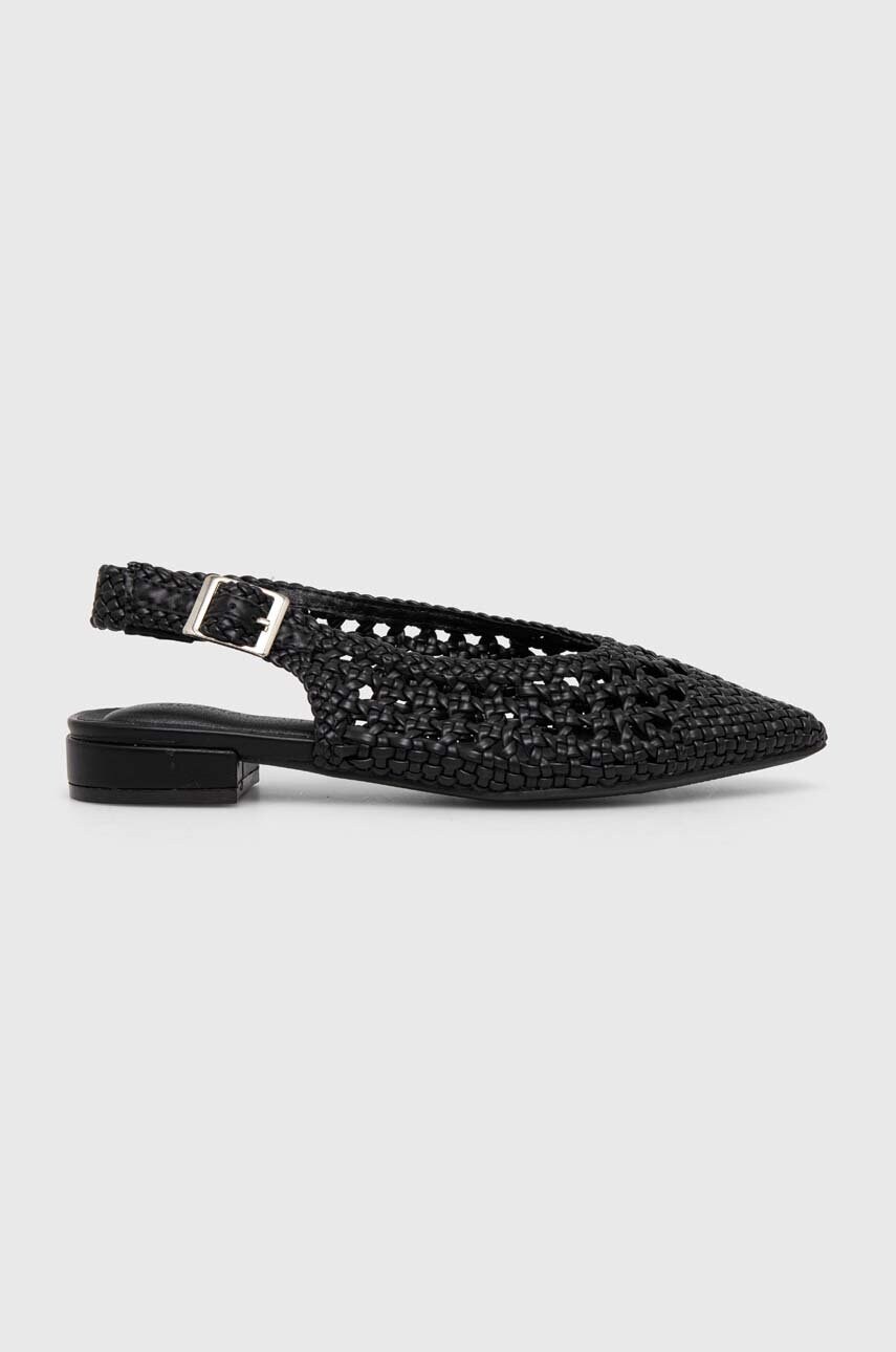 Answear Lab balerini culoarea negru, cu toc deschis