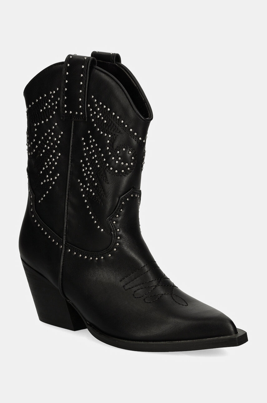Answear Lab cizme femei, culoarea negru, cu toc drept Answear Lab cizme femei, culoarea negru, cu toc drept