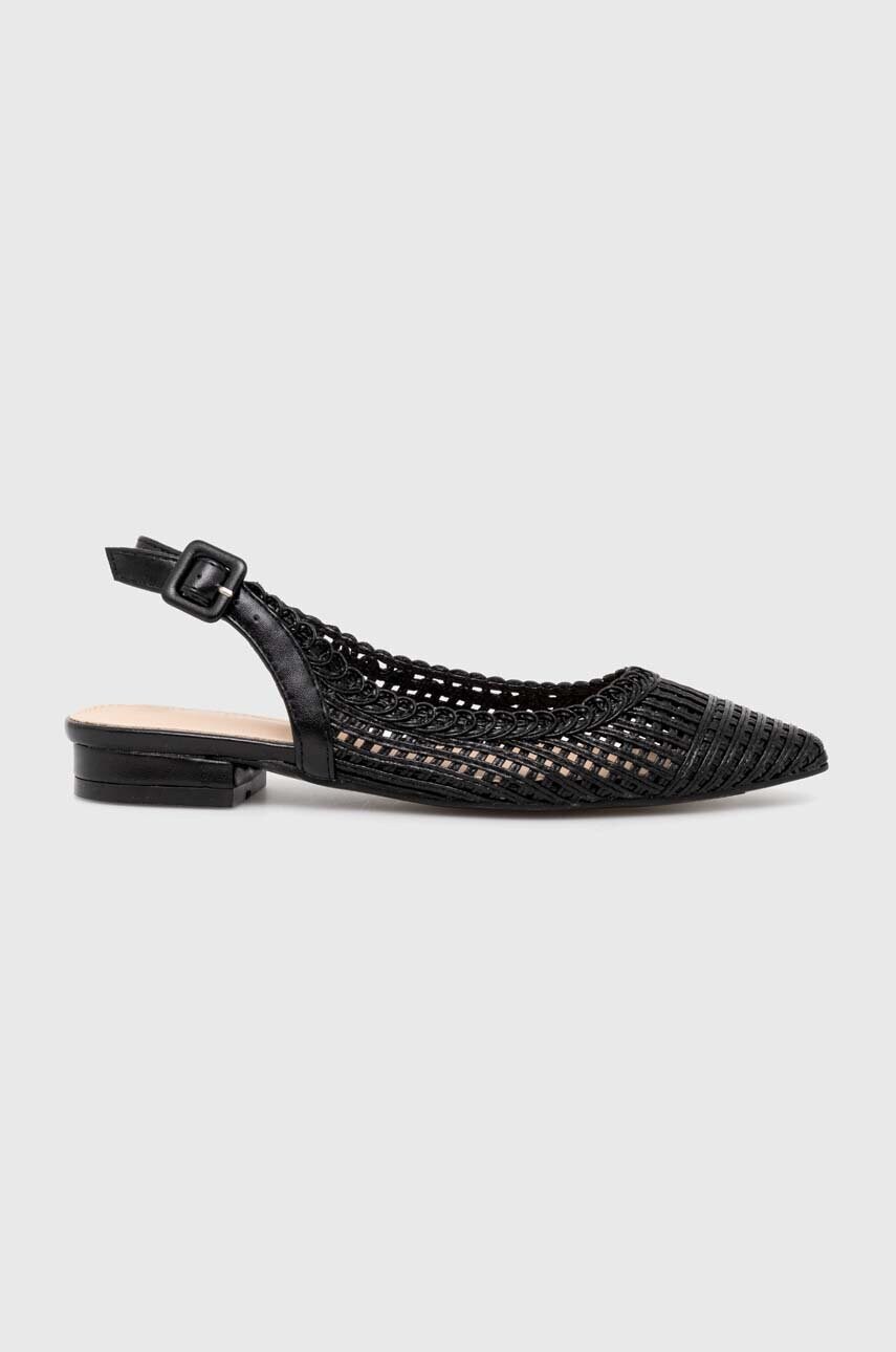 Answear Lab balerini culoarea negru, cu toc deschis