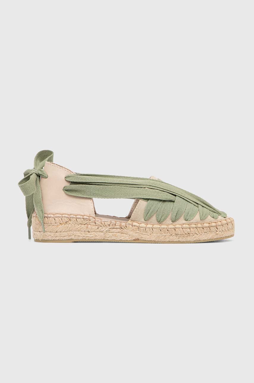 Answear Lab espadrile culoarea verde