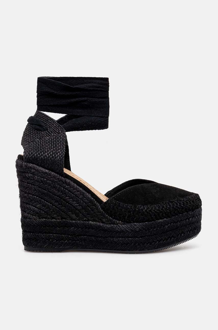 

Еспадрили Answear Lab в черно със скосена платформа, Черен