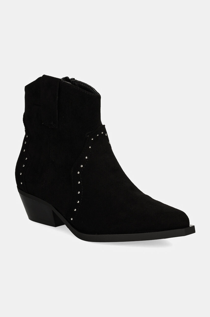 Answear Lab cizme femei, culoarea negru, cu toc drept Answear Lab cizme femei, culoarea negru, cu toc drept