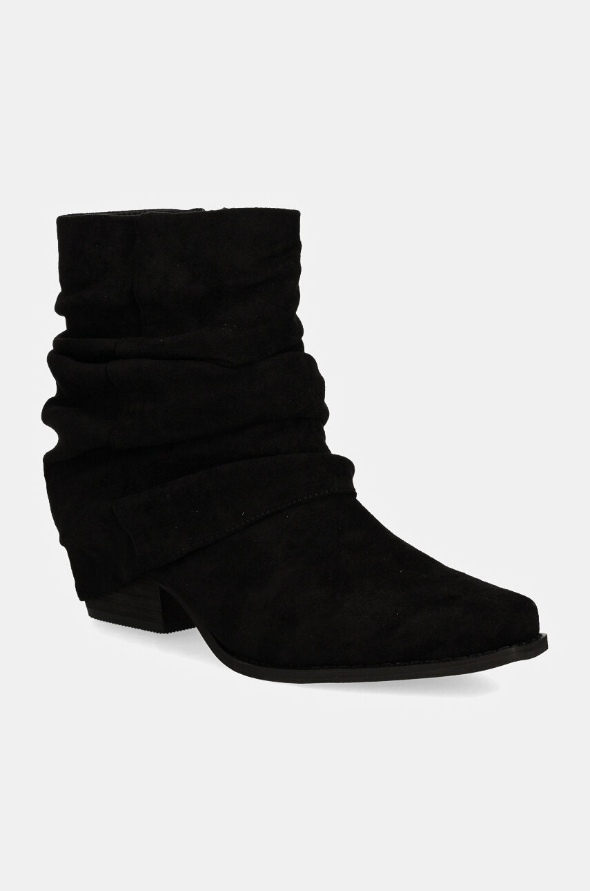 Answear Lab botine femei, culoarea negru, cu toc drept Answear Lab botine femei, culoarea negru, cu toc drept
