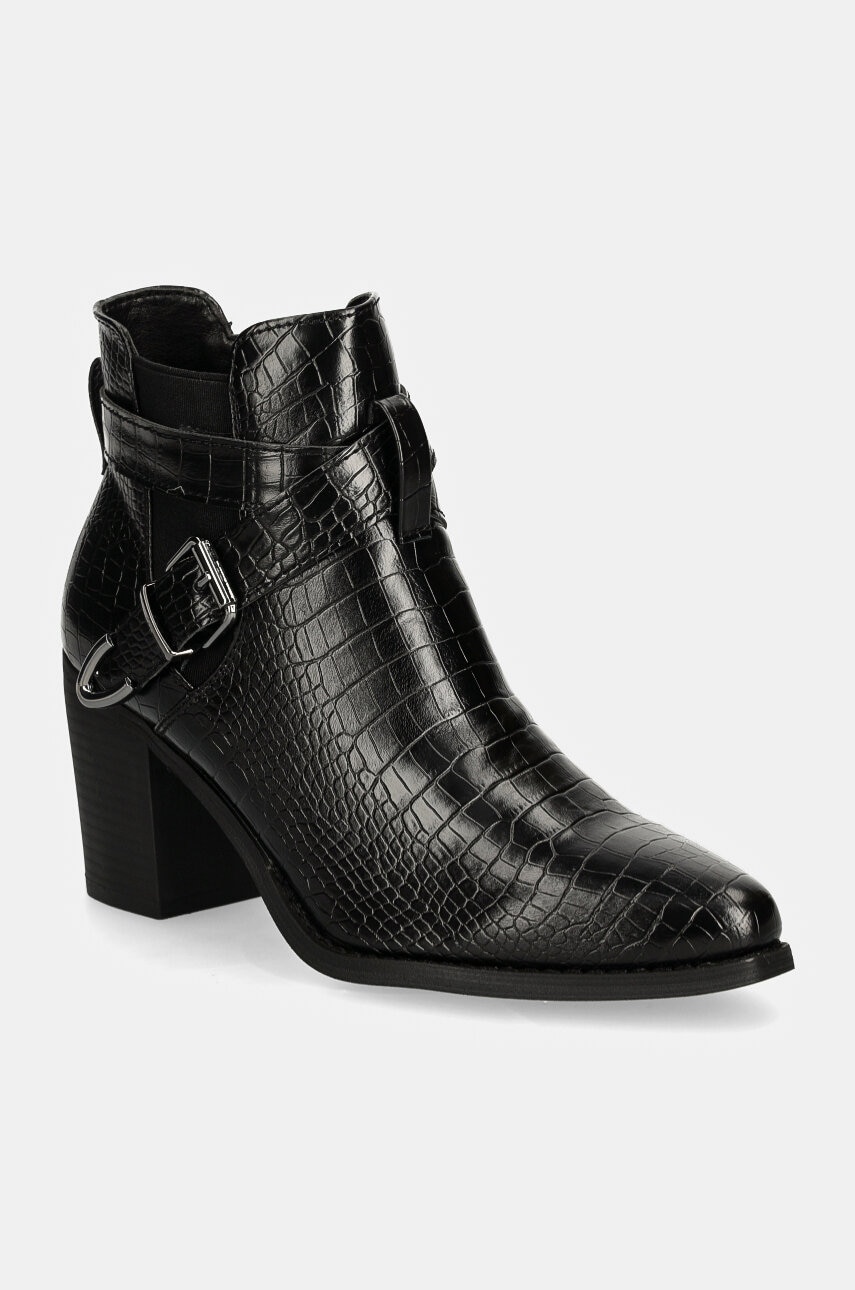 Answear Lab botine femei, culoarea negru, cu toc drept Answear Lab botine femei, culoarea negru, cu toc drept