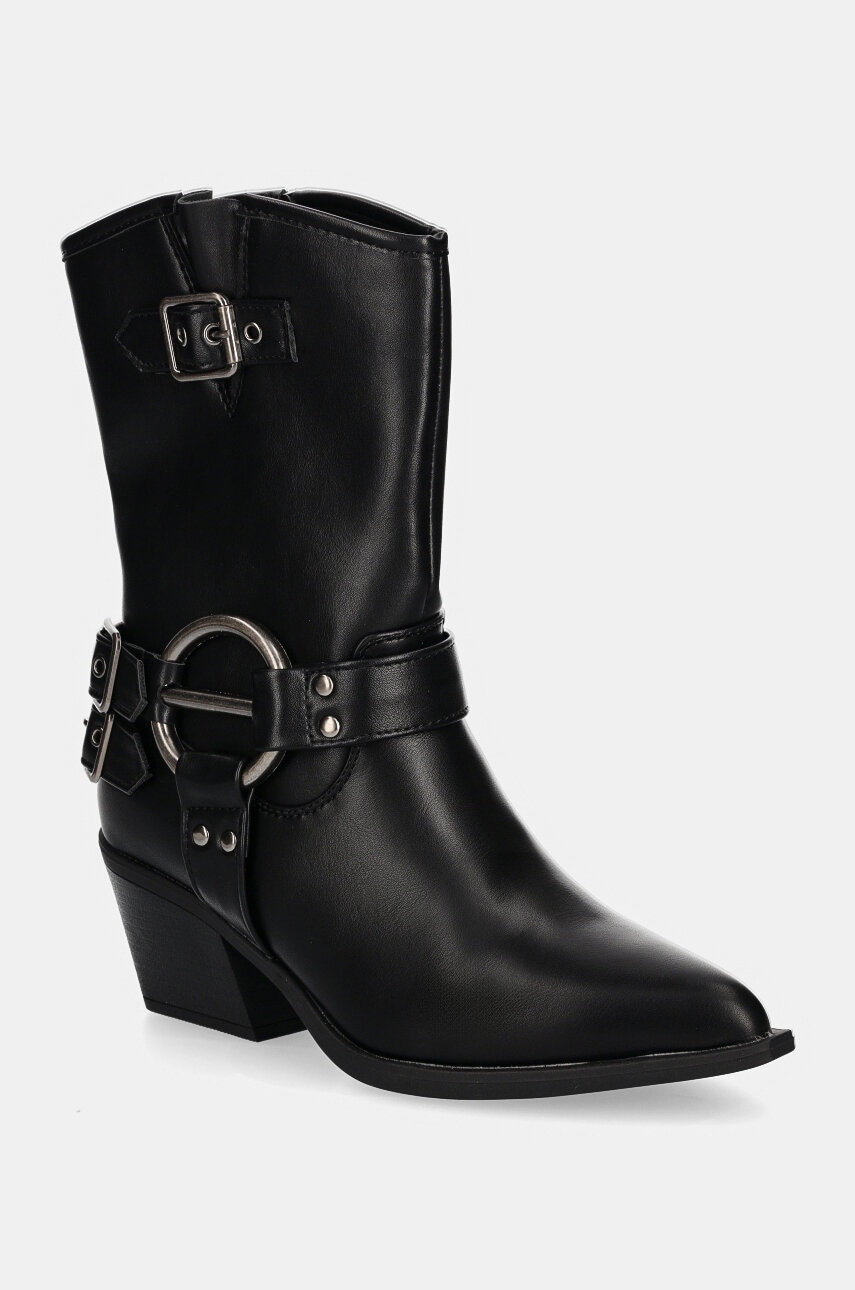 Answear Lab cizme femei, culoarea negru, cu toc drept