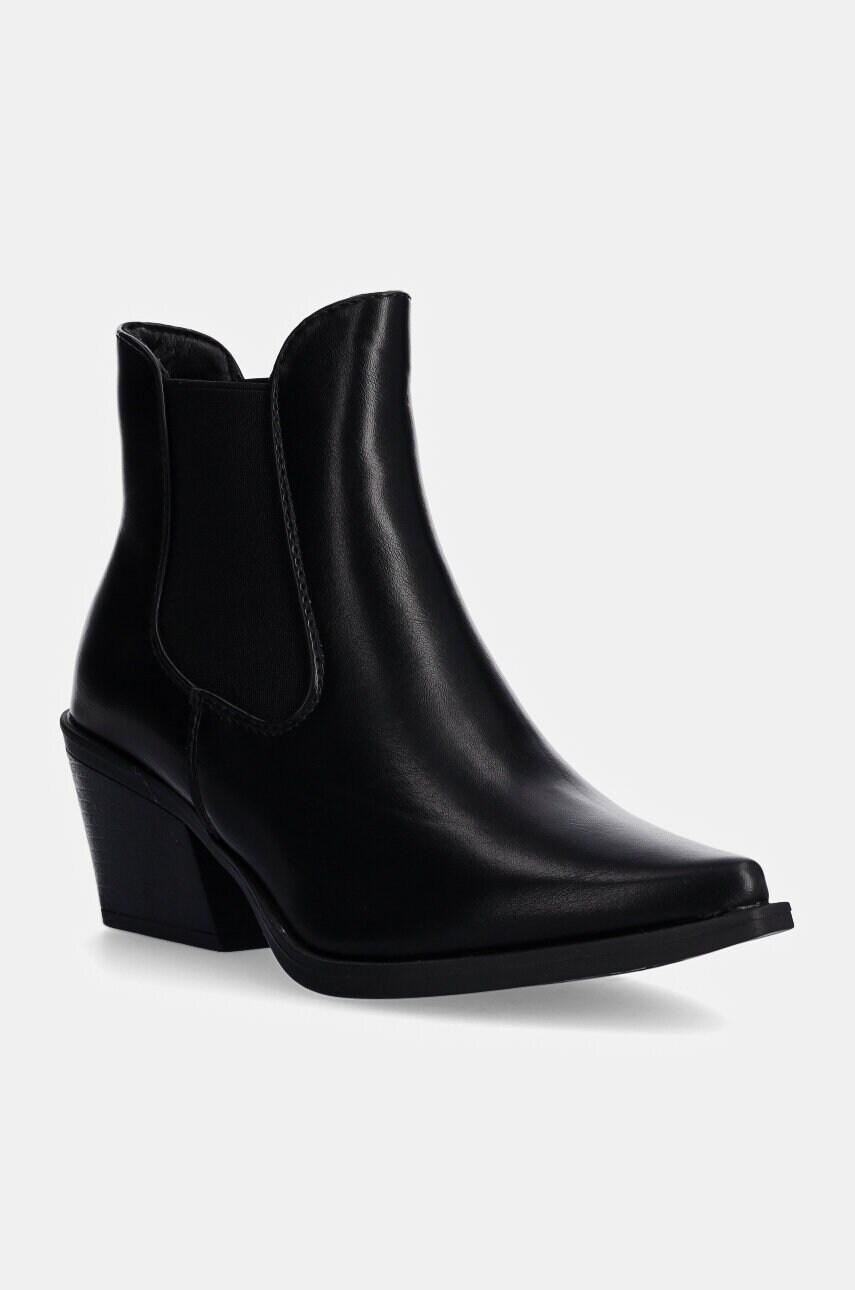 Answear Lab cizme femei, culoarea negru, cu toc drept