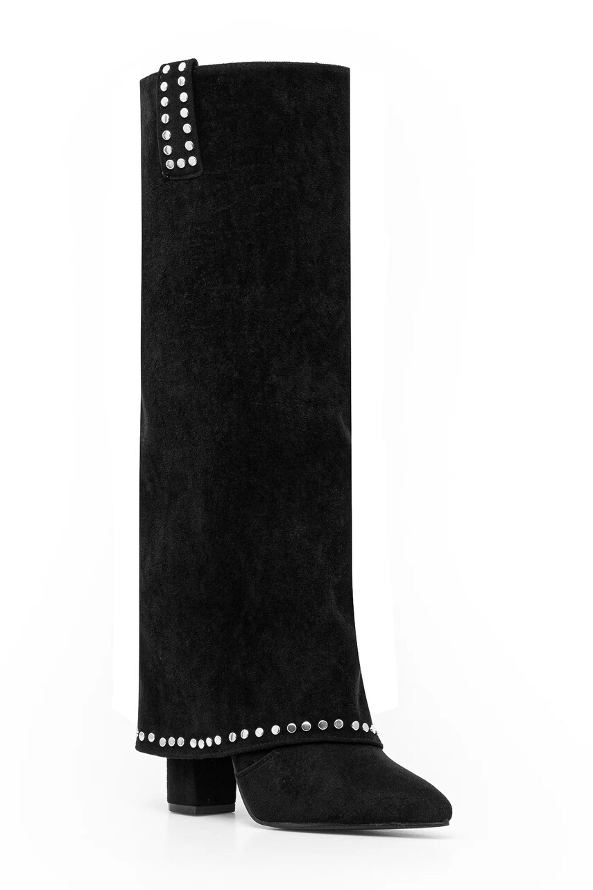 Answear Lab cizme femei, culoarea negru, cu toc drept
