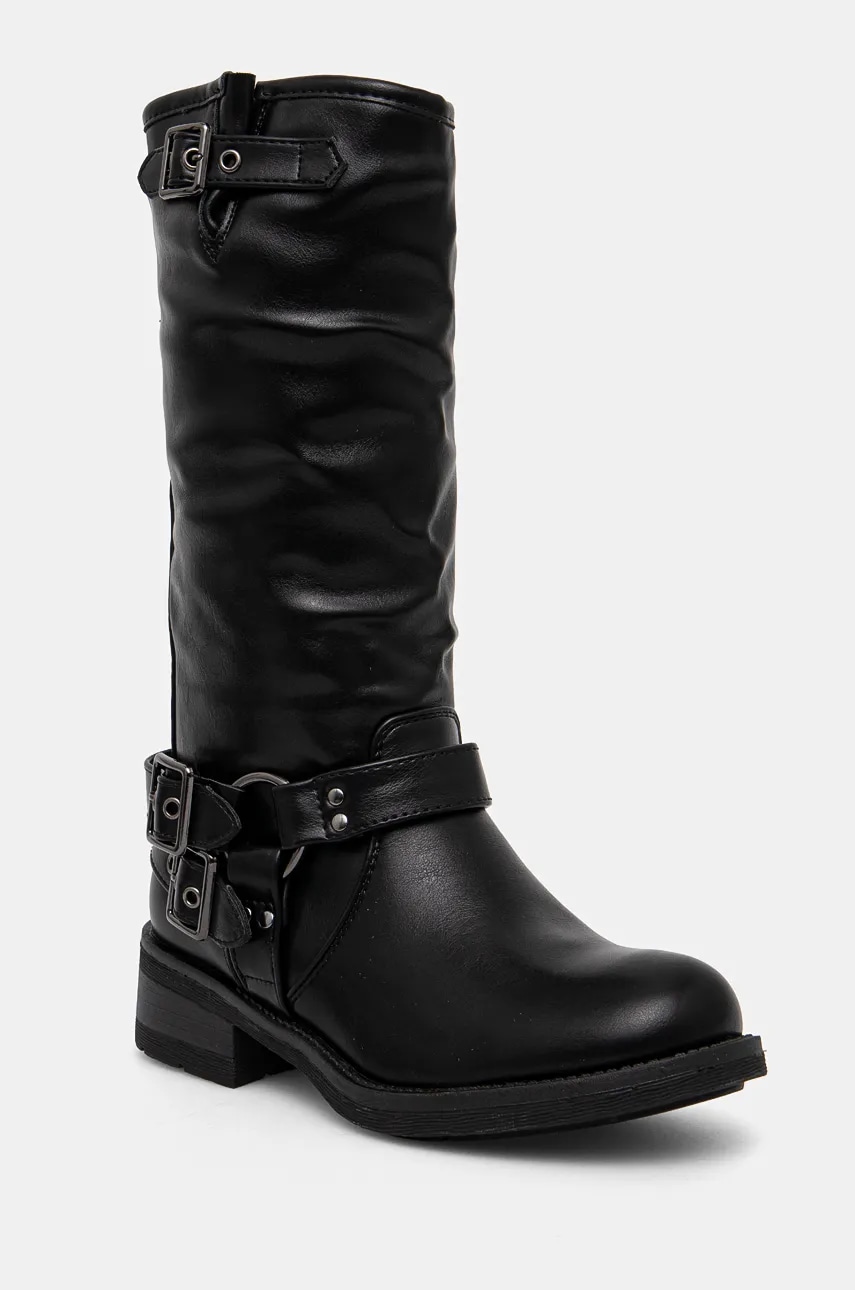 Answear Lab cizme femei, culoarea negru, cu toc drept