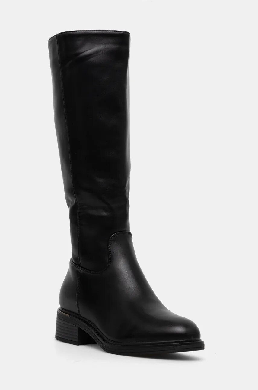 Answear Lab cizme femei, culoarea negru, cu toc drept