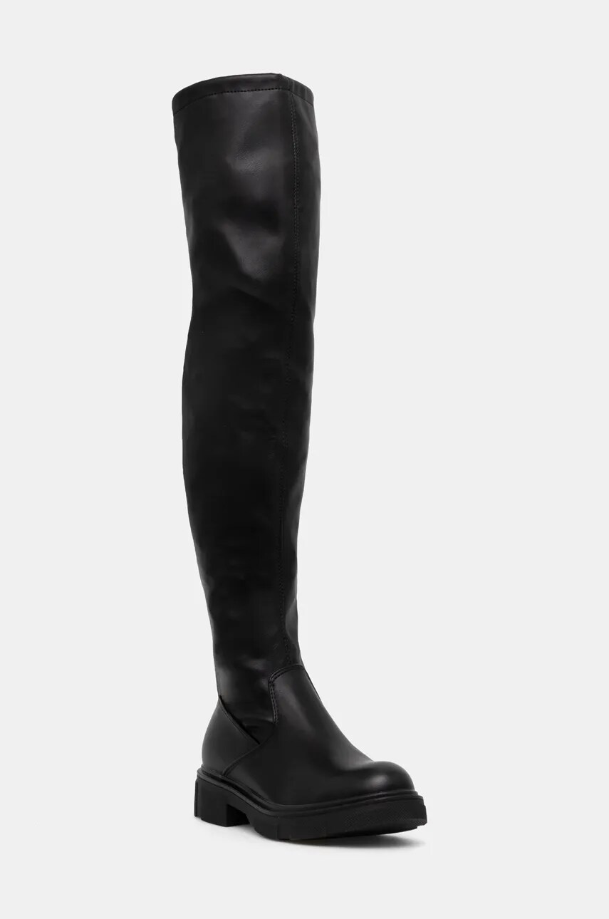 Answear Lab cizme femei, culoarea negru, cu platforma
